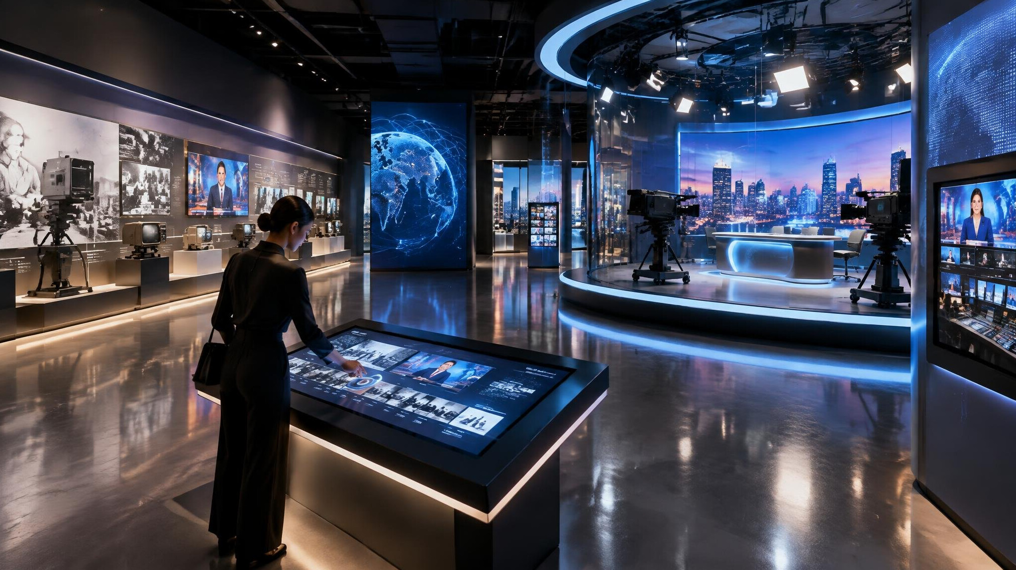 luxury digital museum exhibit