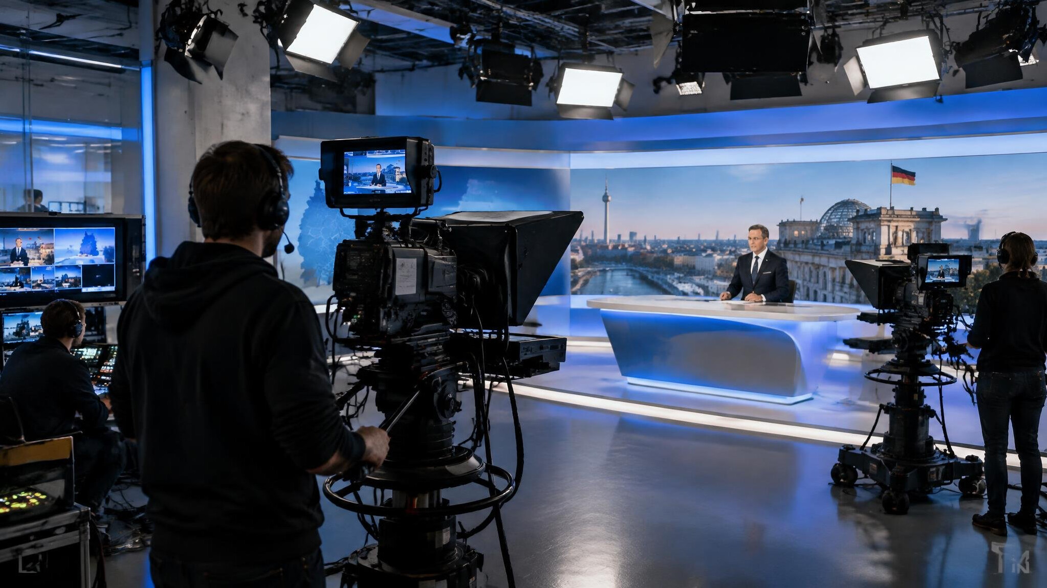 german tv studio behind scenes